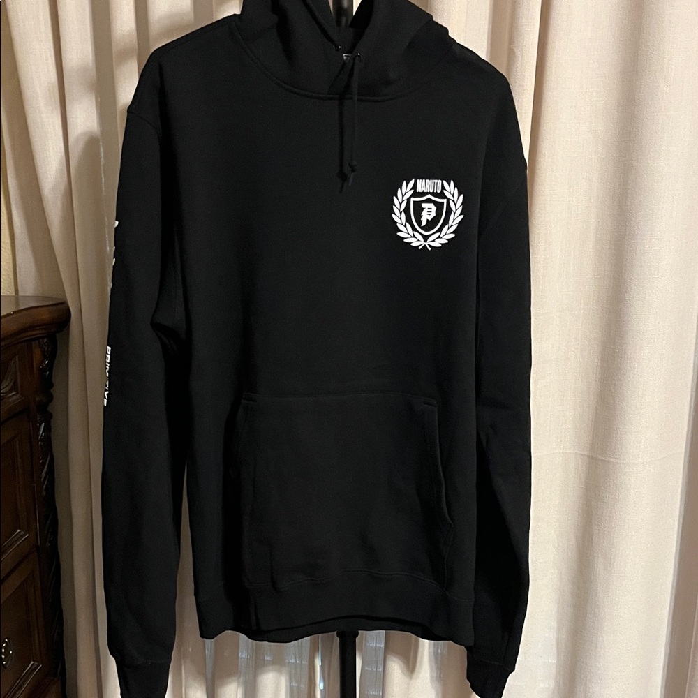 Primitive Naruto Shippuden Black Hoodie with White Logo